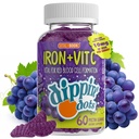 Vital+Boon - Ijzer met vitamine C & B12 Gummies (60 telling) Vital voor de vorming van rode bloedcel 