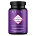 NAOMI Extra sterkte Astaxanthine + CoQ10, vetoplosbare antioxidanten, cardiovasculaire ondersteuning, verhoogde energie, immuun- en cognitieve functie, herstel uitgeputte CoQ10, hoge absorptie, 30-dagen levering