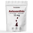Supplément d'astaxanthine avec 12 mg d'hématococcus Pluvialis Softgels – Soutien antioxydant à haute puissance pour la santé oculaire, immunitaire et cutanée, formule basée sur les algues, 120 Softgels (4 mois d'approvisionnement)
