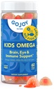 GOJOY Kids Omega 3 DHA Gummies Geen vis Burps, Geen suiker 