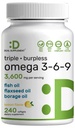 Triple Omega 3-6-9 Fish Oil Supplementen 3.600mg 