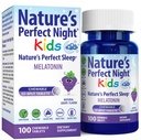 Nature's Perfect Night Kids (en anglais seulement) Enfants Melatonin 1mg (en anglais seulement) 100 comprimés à croquer (en anglais seulement) Saveur naturelle de raisin (en anglais seulement) Sans sucre (en anglais seulement) Sans gluten (en anglais seulement) Sans drogue Taille de la valeur