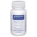 Encapsulations pures Vitamine D3 25 mcg (1 000 UI) - Supplément pour soutenir la santé des os, des articulations, du sein, du coeur, des colonies et des immunes - avec la vitamine D Premium - 60 capsules