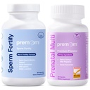 Premom Male Sperma Fortify Capsules - Mannelijke Vruchtbaarheid Supplementen voor mannen - Prenatale Vitaminen voor Vrouwen Bundel 