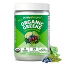 Pure geïnspireerde biologische Greens Powder Superfood Smoothie Mix, Unflavored (30 Servings) - Super Greens with Probiotics, Spirulina & Chlorella for Gut & Digestive Health - Vegan