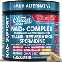 NAD Resveratrol Supplement Spermidine Fisetin Quercetin Grape Seed Gotu Kola Berberine Astaxanthine Taurine Granaatappel Acai Anti Aging Langlevende Capsules voor Vrouwen Mannen EternaGlow by Clean Nutra 90ct