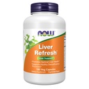 MAINTENANT Aliments suppléments, foie rafraîchi avec extrait de chardon de lait et mélange unique d'enzymes à base de plantes, 180 capsules de légumes