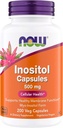 NOW Foods Inositol 500 mg, Superior Myo Inositol Form, for Healthy Membrane Function*, Cellular Health*, Support for Women* Kosher, Geschikt voor Veganisten - 200 Vegetarische Capsules (Pack of 1)