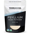 Terrasoul Superfoods Biologische Psyllium Husk Powder, 1 Lb - Superfijn Textuur 