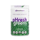 pHresh - Verts Alcalinisation brute Poudre de vert - 2 mois d'approvisionnement - Vegan, Kosher, Sans gluten - Enzymes naturels, nutriments - Approuvé pour jeûne intermittent - 10 oz