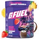 G Brandstof Miami Nachten 2.0 Energie Drinkpoeder, Pre-workout Cafeïne Mix voor Gaming, Suikervrije Focus Amino, Vitamine + Antioxidanten, 8.7oz (Strawberry Pina Colada, 40 Servers)
