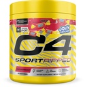 C4 Sport Ripped Pre Workout Powder - Jolly Rancher Cherry - NSF gecertificeerd voor Sport - Elite Hydration - 200mg Cafeïne + Creatine + Beta-Alanine - Elektrolyten en Energie - 20 Servers