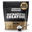 Gains in Bulk Instantized Creatine Monohydraat voor mannen & vrouwen, Oplosbare pre workout poeder, Ondersteunt spieropbouw, kracht en prestaties, Bodybuilding supplementen, Unflavored, 100 Servers