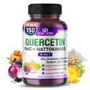 Quercetine Supplement met bromelaïne, vitamine C en zink, Nattokinase, NAC, vlierbessen, vlierbessen 
