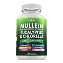 Mullein Leaf Extract voor Longen Reiniging NAC supplement Chlorofyl Chlorella Vlierbessen Ginger Licorice Astragalus Oregano Kurkuma Ondersteuning 90 Tellen