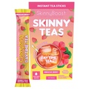 Thés skinny Energing Daytime Tea Sticks – Hibiscus Berry thé instantané, énergie naturelle + soutien du métabolisme, vitamines + fibre prébiotique, 10 calories, 14 comte
