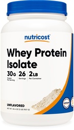 Nutricost Wei eiwitisolaat (ongearomatiseerd) 2LBS