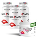 Hallusa Natural Hallosmine 300mg Diosmin, 180 Capsules + Crème de jambe libre avec Diosmin, Hespéridin et Châtaigne de cheval, 4 oz de supplément de circulation sanguine et de soutien de la veine, sans OGM, sans gluten