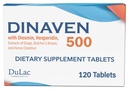Dulac Dinaven 500, Micronized Diosmin Hesperidin Dieetsupplement 1000mg per portie, Horse Chestnut Extract, Butcher