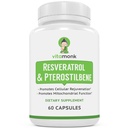 VitaMonk Resveratrol with Pterostilbene 600mg/60mg - No Artificial Fillers Healthy Aging and Longevity Supplement - 60 Capsules - Precise Formula with Trans Pterostilbene Resveratrol Supplements