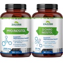 Zazzee 40:1 Ratio Myo en D-Chiro Inositol Supplement voor vrouwen 