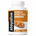STAY LEVENDE Boswellia Serrata Extract Capsules 1000mg met AKBA en 65% Boswellic Acid, 12:1 Hars Extract Poeder, 120 Tel voor 2-maand levering, Non-GMO en Glutenvrije Boswellia Supplement