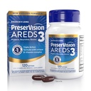 PreserVision AREDS3 Eye Vitamins, #1 Eye Doctor Recommended Brand, AREDS 2 Formula with 8 B-Vitamin Complex, Promotes Healthy Cellular Eye Function*, 3-in-1 Macular Supplement, 120 Softgels