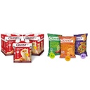 Quest Protein Shake Salted Caramel 4 Count(Pack of 3) and Tortilla Style Protein Chips Variety Pack Nacho Cheese Loaded Taco Chili Lime 12 Count