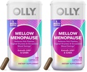 OLLY Mellow Menopause Supplements for Women, Supports Hot Flashes, Vaginal Dryness & Occasional Mood Swings,* Estro-G100®, GABA, Vegan Capsules, 1 Month Supply - 30 Count (Pack of 2)