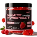 Creatine voor vrouwen 5000 MG, Creatine Gummies, Creatine Monohydraat supplement voor spiergroei, kracht en energie ondersteuning, Sugar Free Pre Workout Gummies 120 Tel Raspberry Flavor
