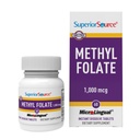 Superior Bron Methyl Folate 1000 mcg - Folate Supplement voor vrouwen en mannen - Methylated Folate Supplement ondersteunt gezond zenuwstelsel en rode bloedcellen - 60 Sublingual Dissolving Tablets