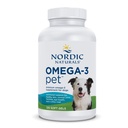 Nordic Naturals Omega-3 Pet, Unflavored - 120 Soft Gels - 330 mg Omega-3 Per Zachte Gel - Visolie voor honden met EPA & DHA - bevordert hart, huid, jas, & Immune Health