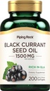 Piping Rock Black Currant Seed Oil Softgel Capsules 
