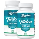 TUDCA Supplément 1200mg - 120 Capsules de Véggie,Possibles suppléments de sel de bile TUDCA pour foie,Digestion