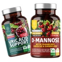 Number One Nutrition N1N Premium D-Mannose met Cranberry & Hibiscus [1350mg], 120 Capsules en Uric Acid Support met 14 Krachtige Kruiden, 60 Capsules, 2 Pack Bundle