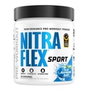 Nitraflex Sport Blue Raspberry pré-entraînement poudre, sans substance interdite, choix éclairé certifié, hydratation, citrulline, bêta-alanine, bêtaine, 20 portions
