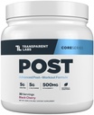Transparent Labs Post - Post-Workout Recovery Muscle Builder with L-Glutamine, Beta-Alanine and BetaPure Betaine Anhydrous for Muscle Recovery and Muscle Building - 30 Servings, Black Cherry