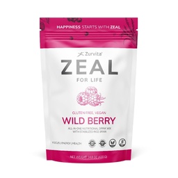 Zurvita - Zeal for Life 30-Day Wellness Bag - Wild Berry Flavor - Daily Nutritional Supplement for Vitality, Immunity, & All Wellness - 420 Gram