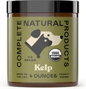 Complete Natuurlijke Producten Biologische Kelp Poeder voor Huisdieren - 4oz - Pure Biologische Kelp Poeder
