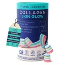 Upsa Nourished Collagen Skin Glow 30 Count – Ovoderm® Egg Membrane Complex with Vitamin C, Niacinamide & Zinc – for Elastic Skin – Sugar-Free Vegetarian Gummies – Plastic-Free Biodegradable Packaging