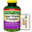 Super Vitamin B-Complex Tablets 500 Count Spring Valley + me Gusta Sticker