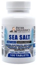 Peter's Choice Sea Salt Chlorure de sodium 450mg, 100 comprimés, Electrolyte Support & Balance, Athletic Post Workout Réhydratation et récupération. Aide à la température chaude. Prévenir la déshydratation et les crampes. Fabriqué aux États-Unis
