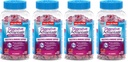 Digestive Advantage Daily Probiotic Gummies for Digestive & Gut Health for Men and Women, Superfruit Flavor, Red, 180 Count, Pack of 4