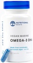 Omega 3 Algen DHA Vegan - Omega 3 DHA Supplement, Plant-Based Omega-3 Blend van Biologische Algen, Biologische Chia, en Organische Vlas Zaad Derde partij Getest, Doctor's Choice,1 Maand Supply, 30 Capsules