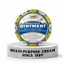 Rawleigh Gemedicineerde Zalf: 4.5 oz Blauw Tin, Volwassenen & Kinderen: Topische borst Rub voor koude, neuscongestie, lichte pijn en pijn, met kamfer, Menthol & Eucalyptus, Niet-Greasy Formule - Pak van 1