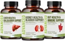 Nier Reiniging Detox & Reparatie en Blaas Ondersteuning- Nieren Ondersteuning Supplement voor Nieren Herstel met Chanca Piedra, Cranberry, Juniper Bessen voor Nieren Detox en Bladder Gezondheid.60 Day Supply