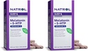 Natrol Advanced Sleep Melatonine + 5HTP, Dieetsupplement voor rustgevende slaap, 60 Time-release tabletten, 60 dagen Supply- Pack van 2