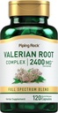 Piping Rock Valeriaan wortel Capsules 2400 mg 