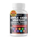 Apple Cider Vinegar Ceylon Cinnamon Kurkuma Odorless Knoflook Olive Leaf Artichoke Black Pepper -150 Capsules- Made in USA