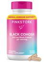 Pink Stork Black Cohosh supplementen voor vrouwen - 540 mg Pure Black Cohosh voor Perimenopause, Menopauze Support- 30 capsules